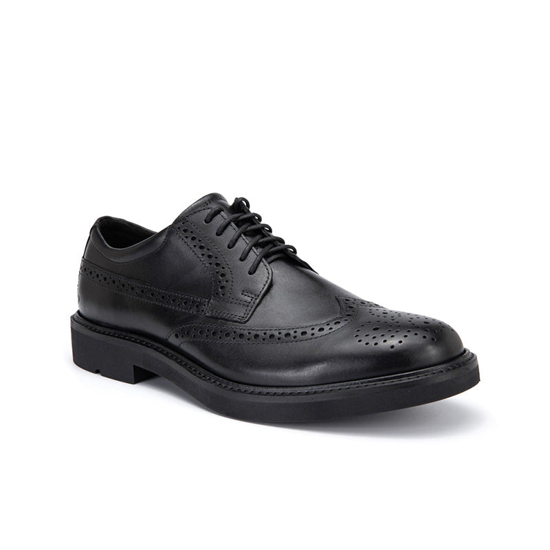 ECCO Metropole London Men's Leather Shoes Black Formal Lace Up Shoes 525614