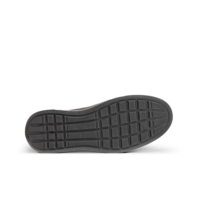 ECCO Move M Men's Sneakers Black Leather Slip-On Casual Shoes 551614