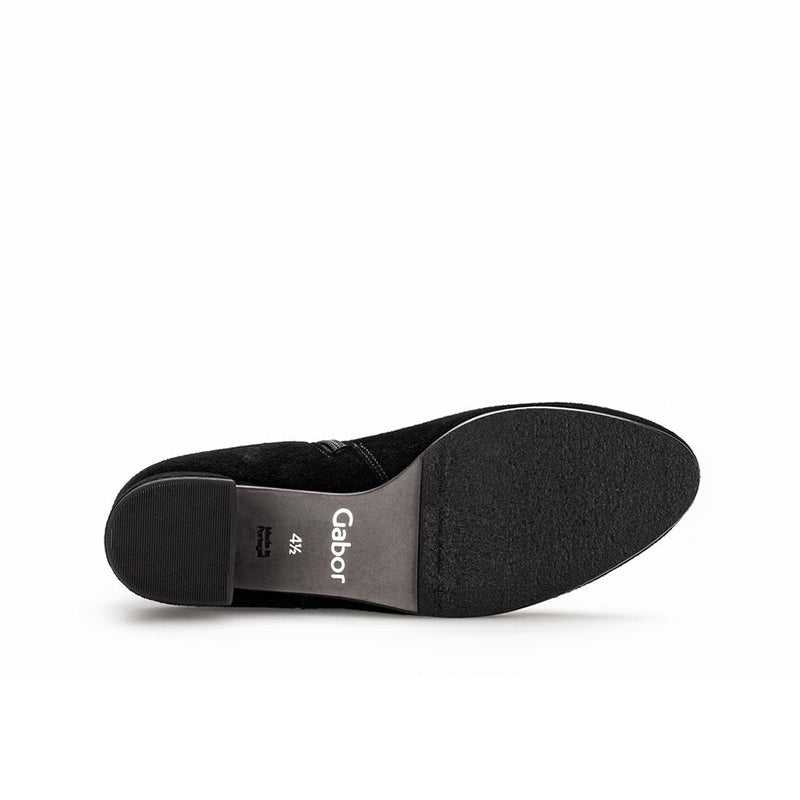 Gabor Abbey Women's Boots Black Leather Heel Boots 55680