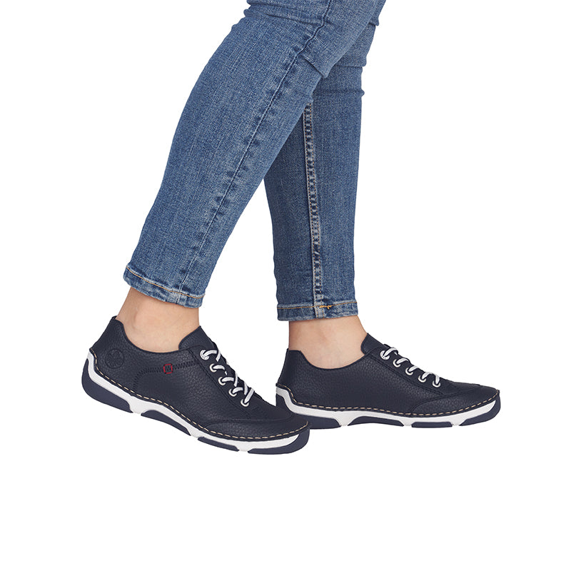 Rieker Women's Sneakers Comfortable Blue Everyday Comfort 55901