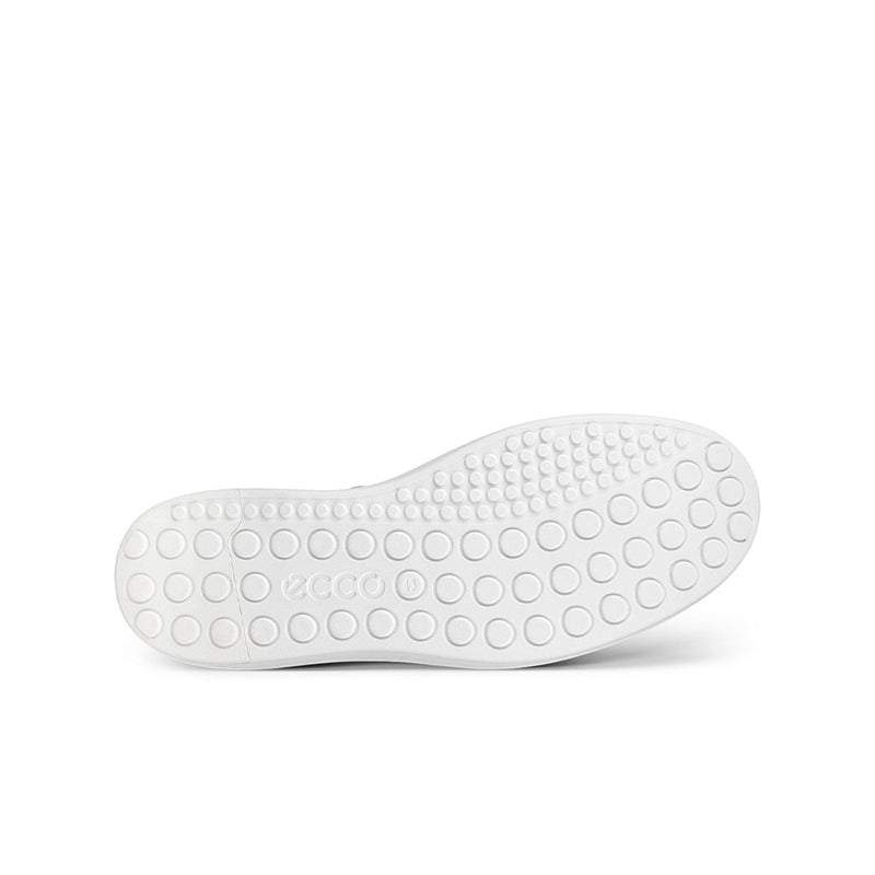 Men's sneaker outsole, white rubber with circular tread pattern