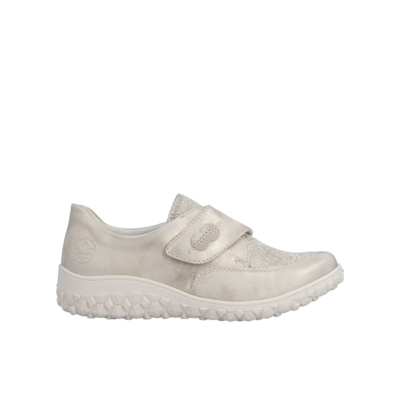 Rieker Women's Loafers Comfortable Beige Walking Shoes 59552