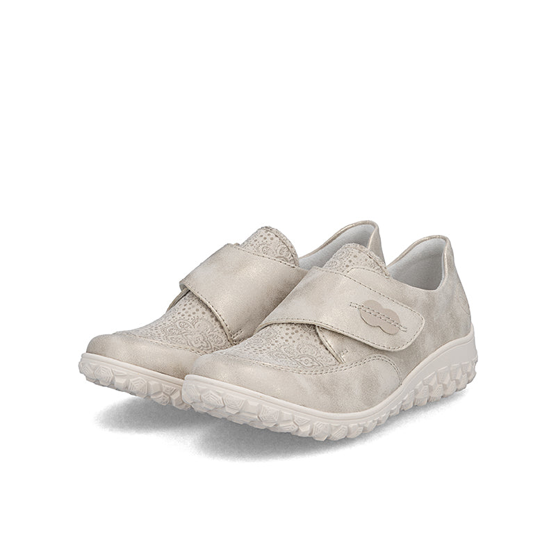 Rieker Women's Loafers Comfortable Beige Walking Shoes 59552