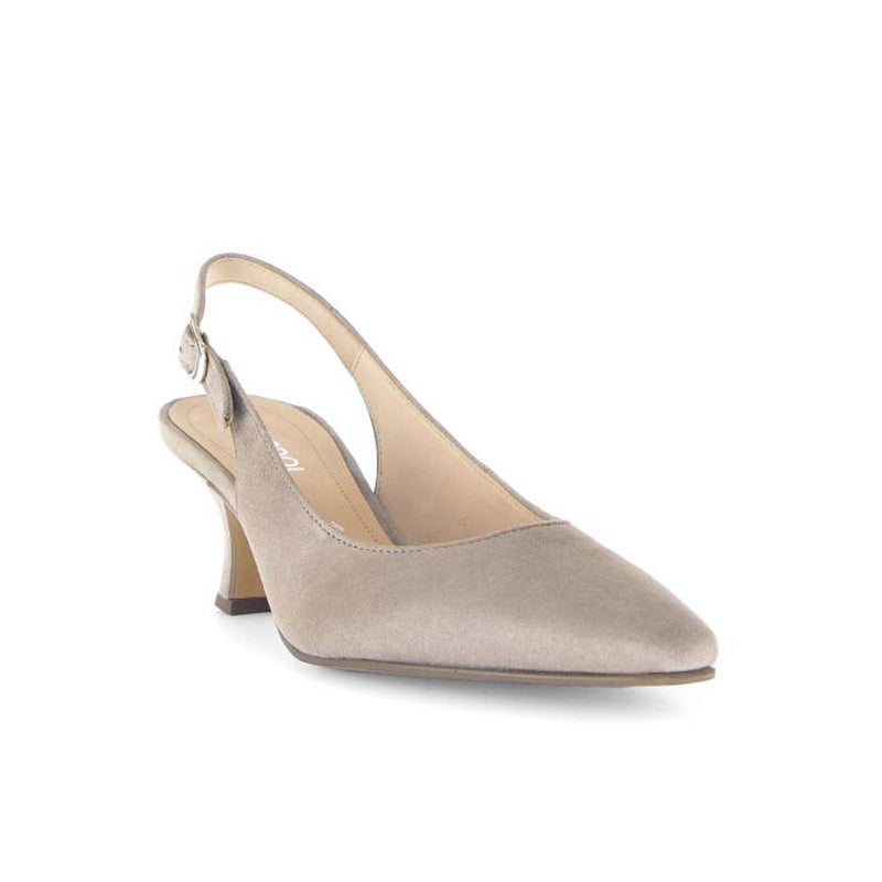 Gabor Lindy Women's Pumps Visone Suede Leather Sling Heel Shoes 61510