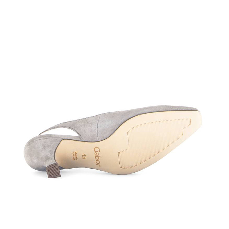 Gabor Lindy Women's Pumps Visone Suede Leather Sling Heel Shoes 61510