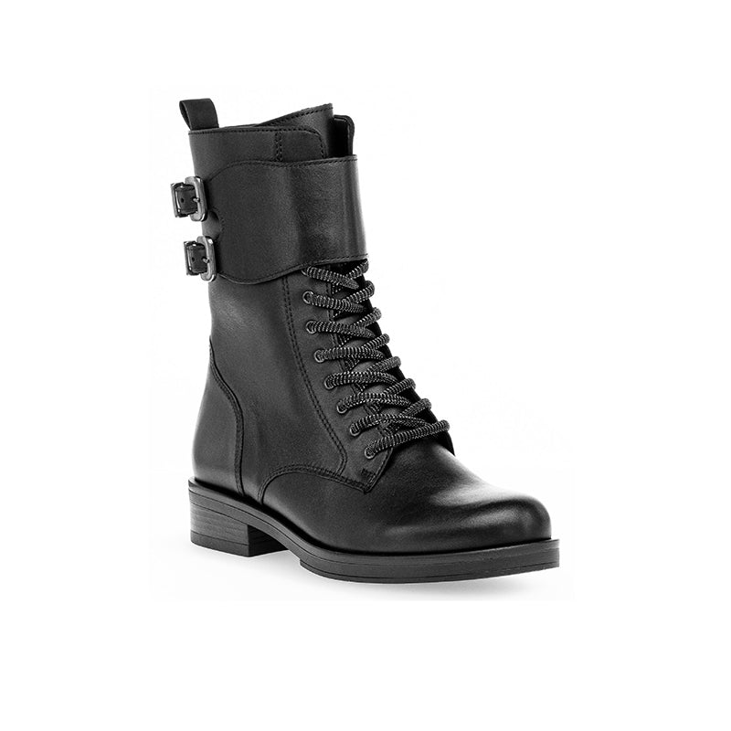 Gabor Hind Women's Boots Black Leather Fashion Shoes 71792