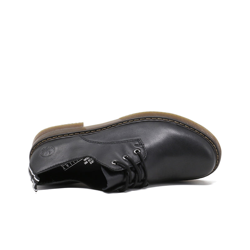 Rieker Women's Leather Shoes Classic Lace Up Casual Shoes 72000