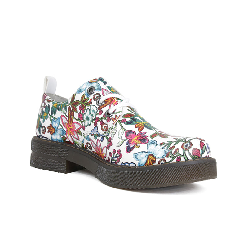 Rieker Women's Leather Shoes Classic Lace Up Casual Shoes 72000