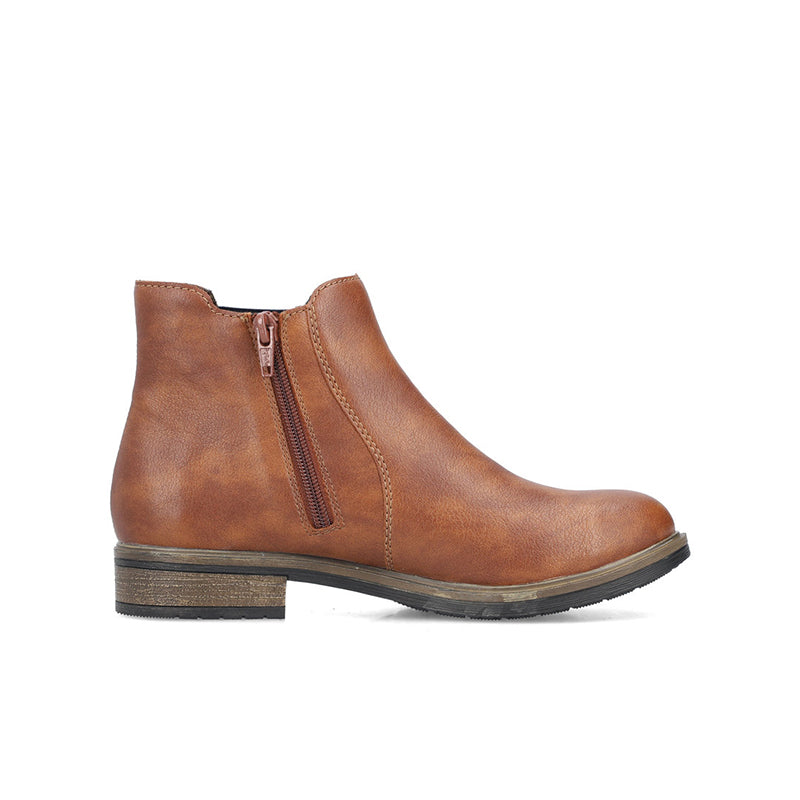 Rieker Women's Boots Brown Classic Slip-on Chelsea Boots 72254