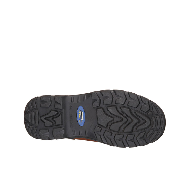 Rubber boot outsole with deep tread pattern for grip
