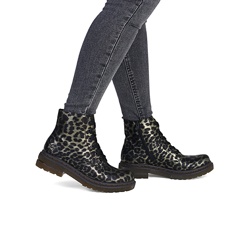 Rieker Women's Ankle Boots Black Zip Casual Ankle Boots 78240