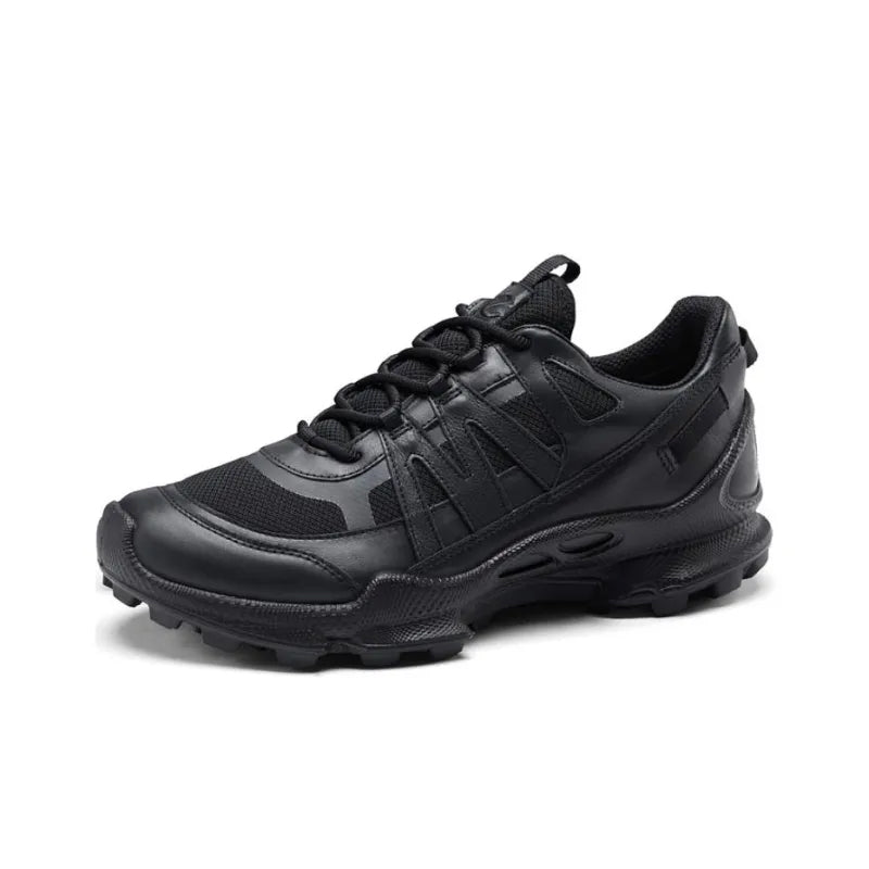 ECCO Biom C-trail Men's Sneakers Black Leather Outdoor Casual Shoes 803254