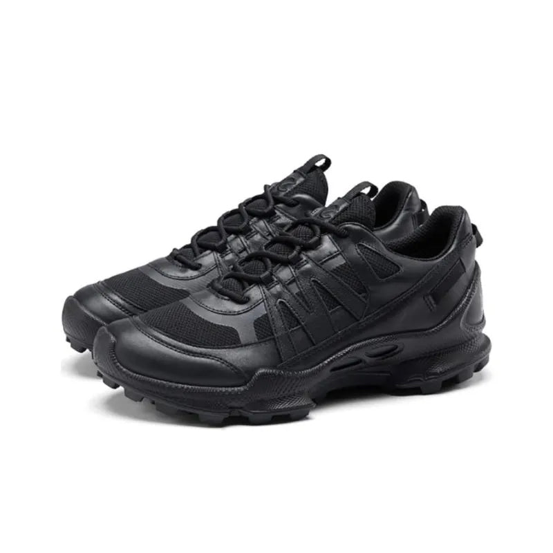 ECCO Biom C-trail Men's Sneakers Black Leather Outdoor Casual Shoes 803254