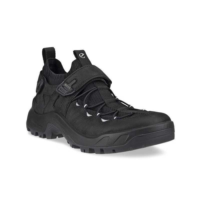 ECCO Offroad Men Sneakers Black Leather Outdoor New Shoes 822334