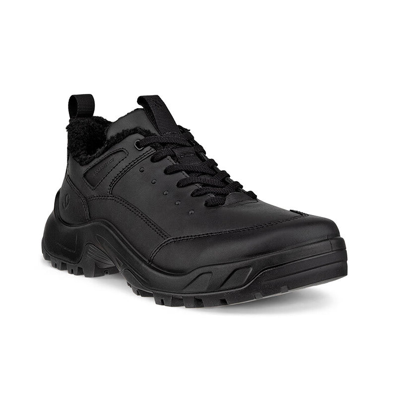 ECCO Offroad Men's Sneakers Black Leather Outdoor Casual Shoes 822364