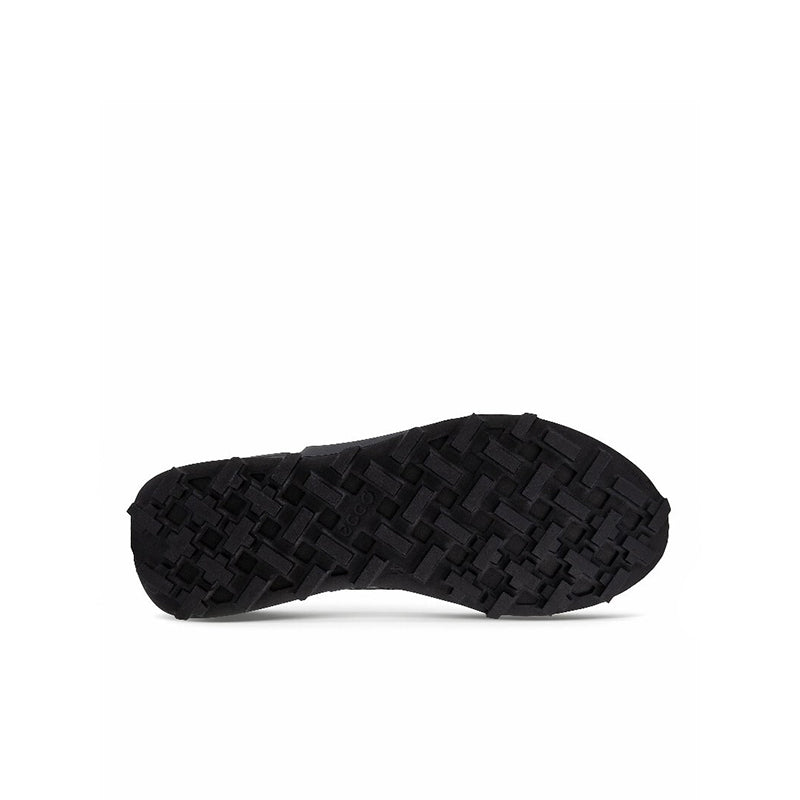 Black rubber sneaker outsole with deep tread pattern