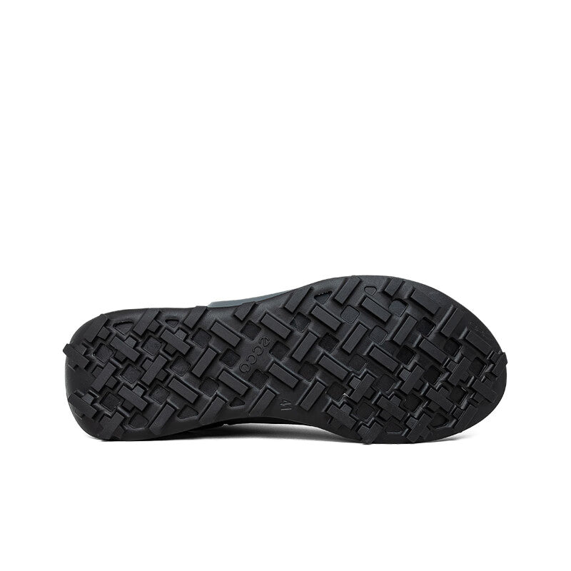 ECCO Biom 2.1 men's black sneaker outsole with rugged tread pattern