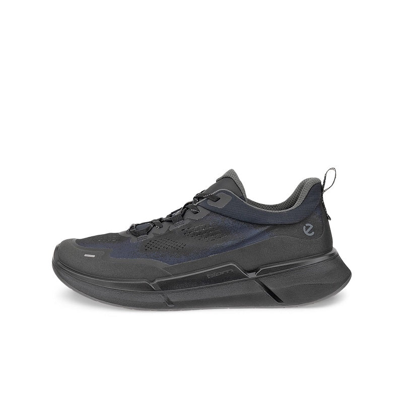 Men’s textile sneakers in dark gray with lace-up front and side logo detail