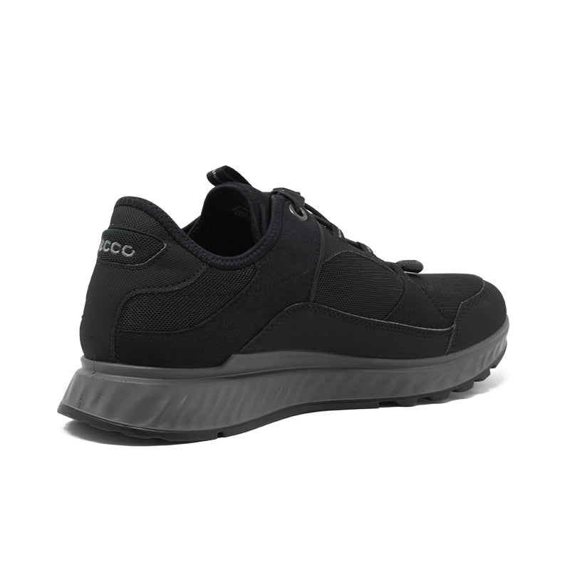 ECCO EXOSTRIDE Men's Sneaker Black Textile Casual Fashion Formal Sports Shoes 835334
