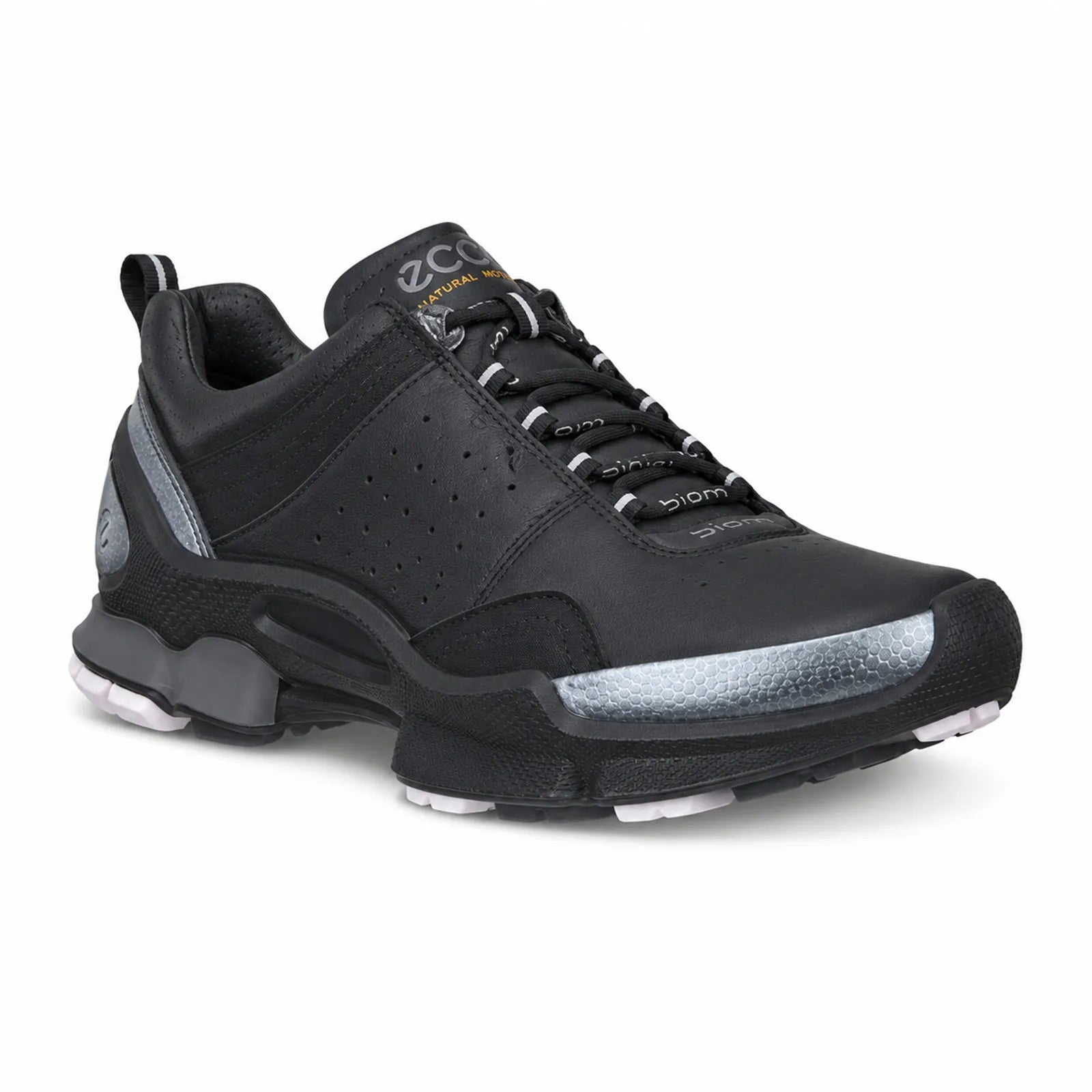 ECCO BIOM C2-TRAIL W women's black waterproof leather textile trainers