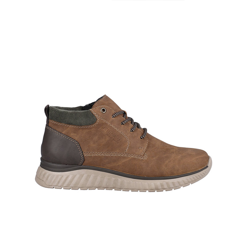 Rieker Men's Boots Brown Fashion Zip Casual Shoes B0603