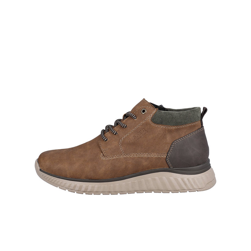 Rieker Men's Boots Brown Fashion Zip Casual Shoes B0603