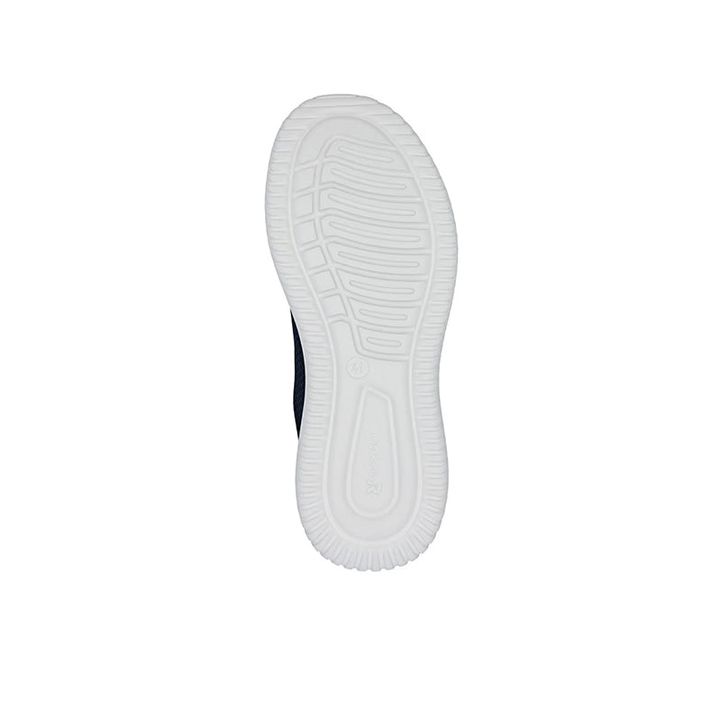 Men's slip-on sneakers outsole, white rubber tread pattern for traction