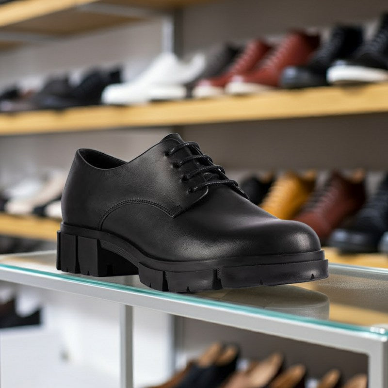 CLARKS Teala Lace Women's Business Shoes Black Leather Formal Shoes