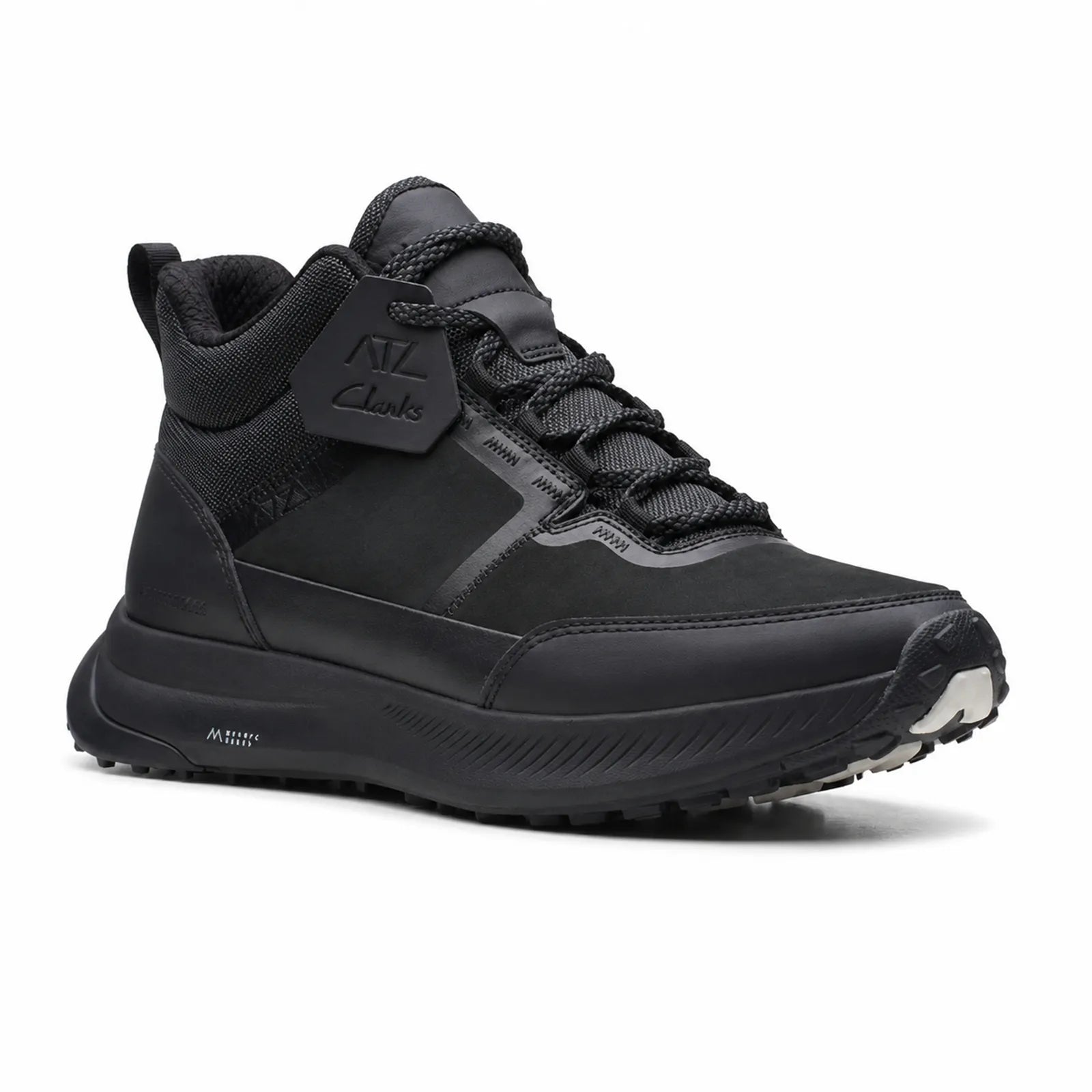 Men's black TrailUp WP casual sneaker with lace-up design and padded collar