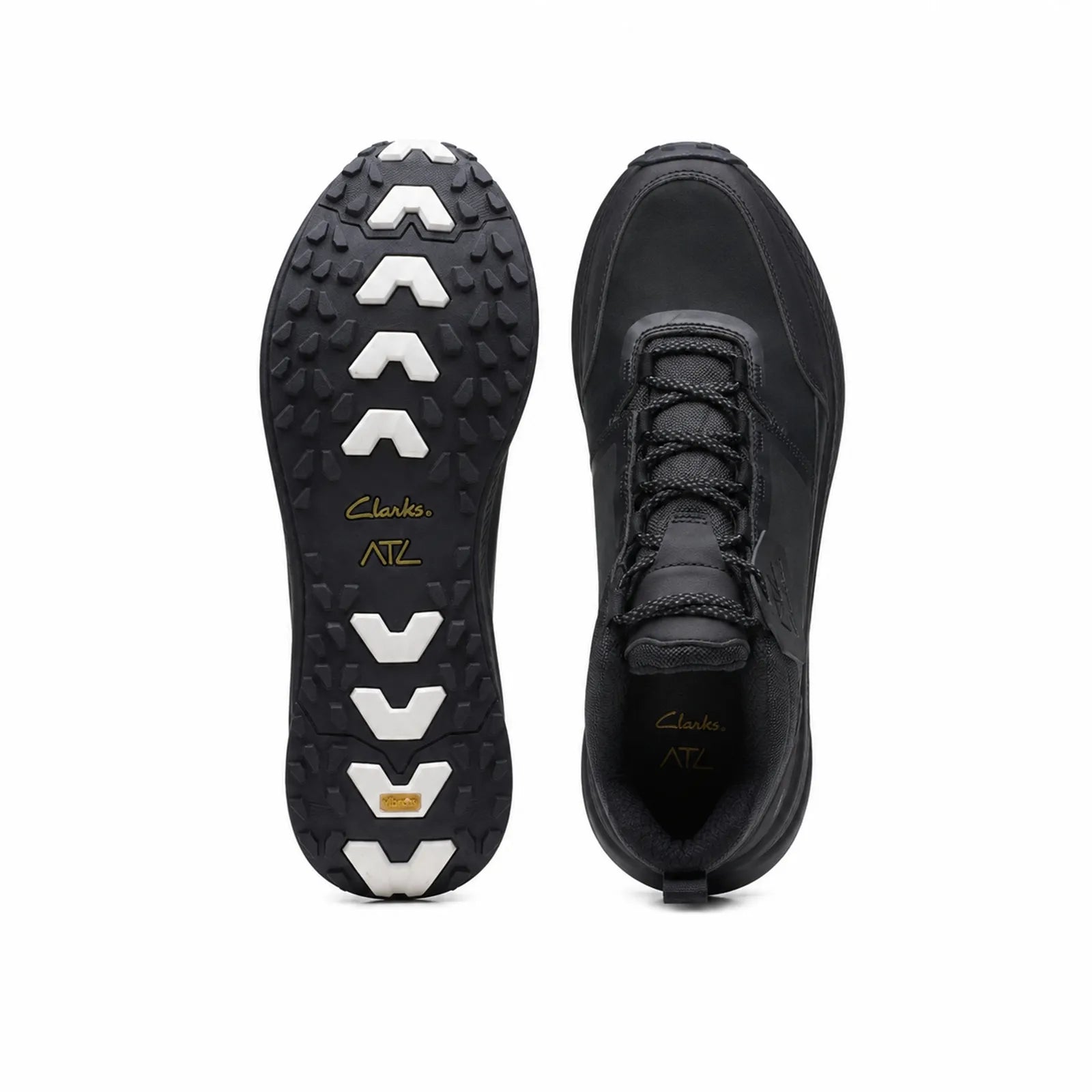 Men's black TrailUp WP sneaker side view with lace closure and rugged outsole
