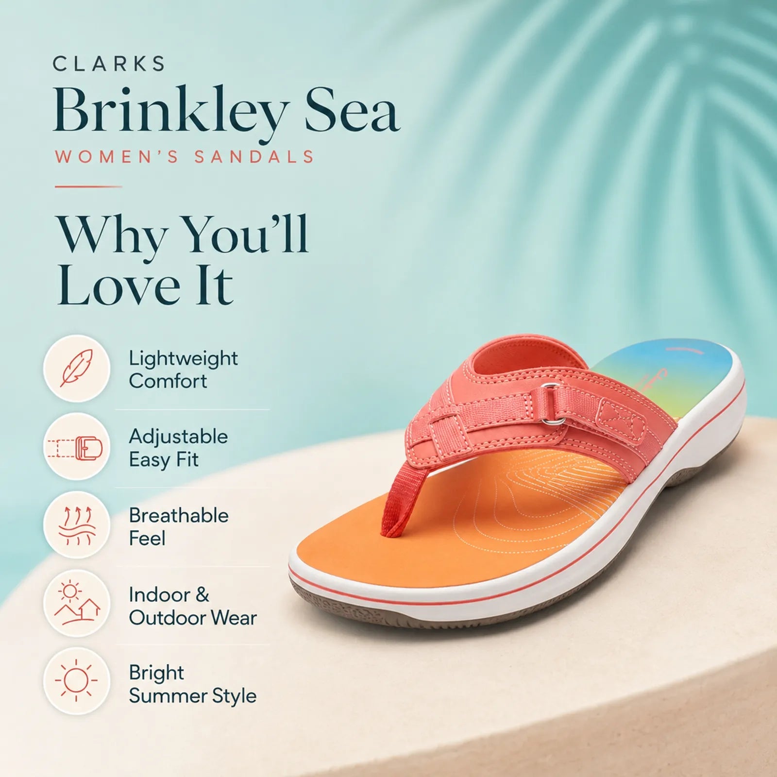 Women¡¯s multicolor synthetic thong sandals with adjustable strap and white sole