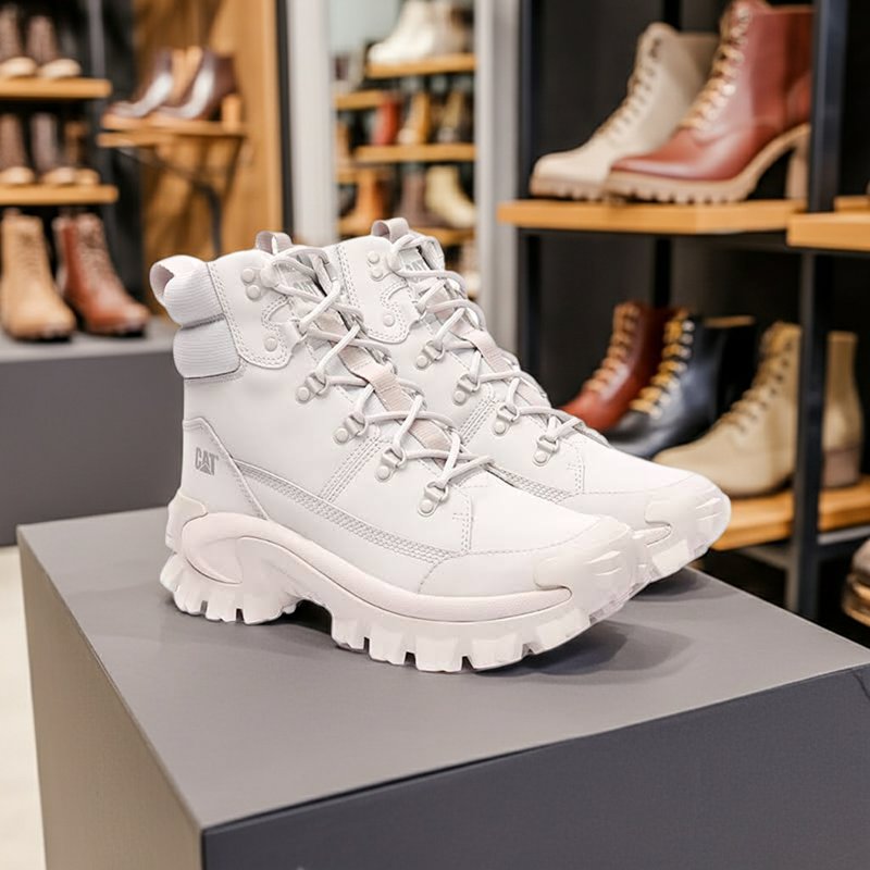 Cat Women's Boots Grey Fashion Casual Shoes P110051