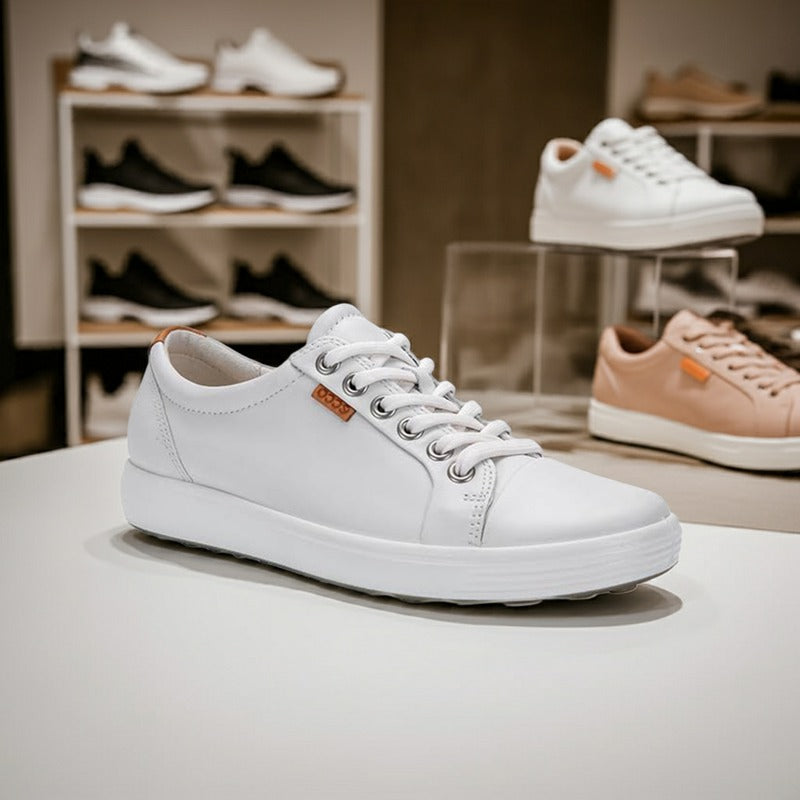 ECCO Soft 7 Women's Sneakers Leather Fashion Outdoor Casual Shoes 430003