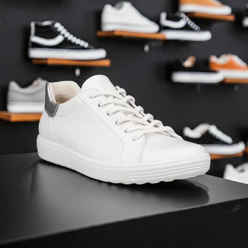 ECCO Soft 7 Women's Sneakers Sneakers White Leather Fashion Casual Shoes 470843
