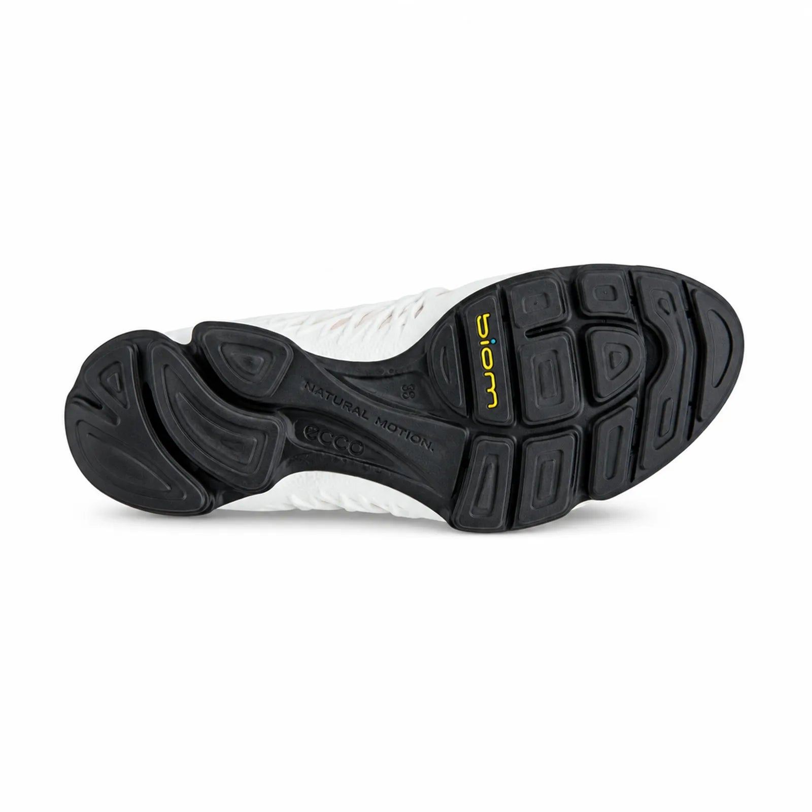 ECCO women's black outsole with molded grip tread and cushioned midsole