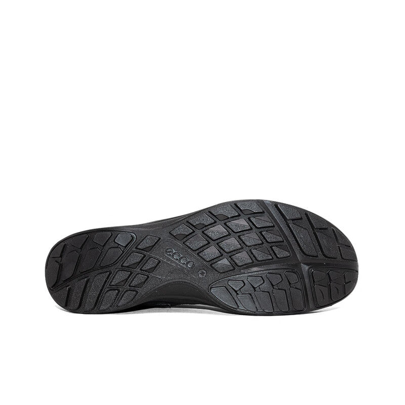 Men's black ECCO Terracruise sneaker outsole with deep tread pattern