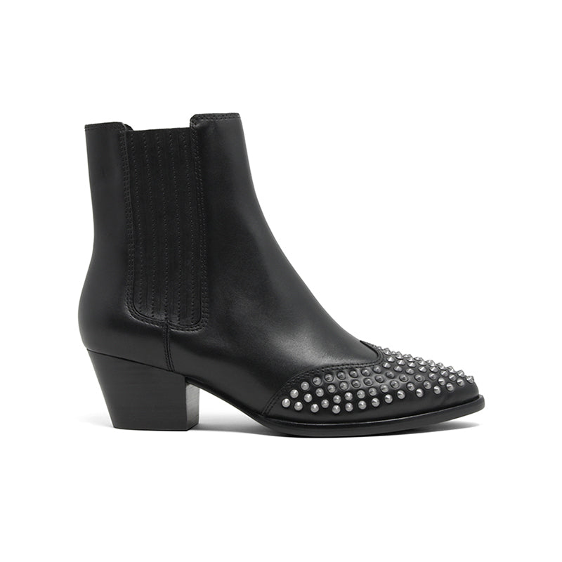 Ash Siberia Shearling Women's Boots Black Leather Winter Shoes FW20M126978