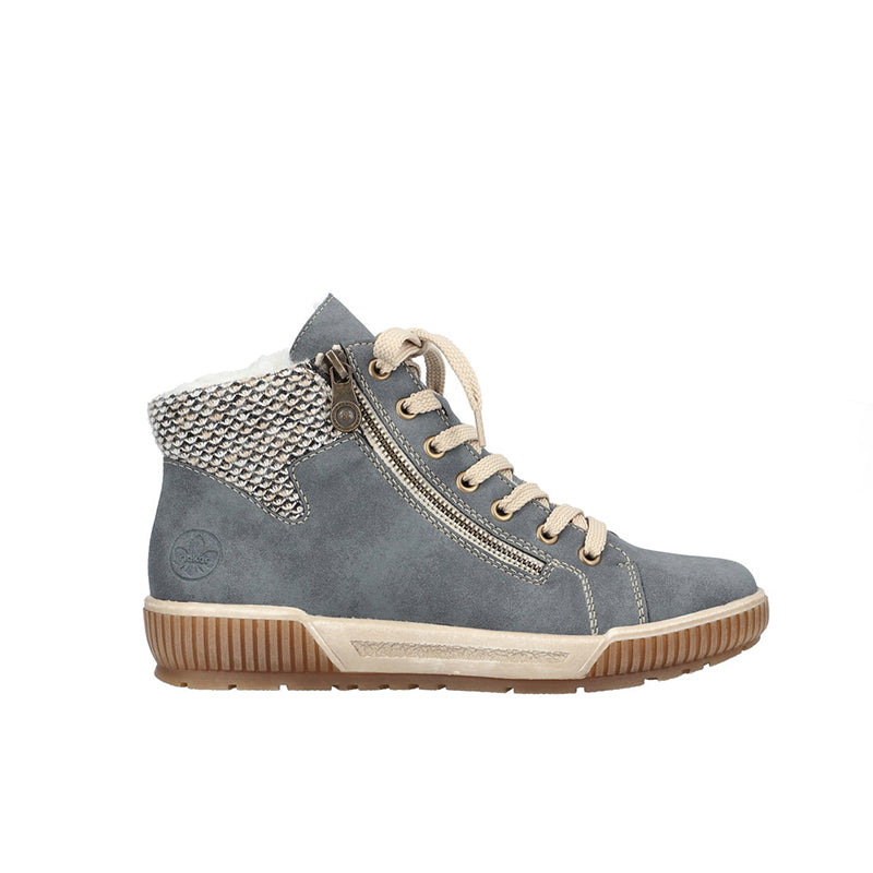 Rieker Women's Boots Green Fashion Zip Casual Ankle Boots N0709