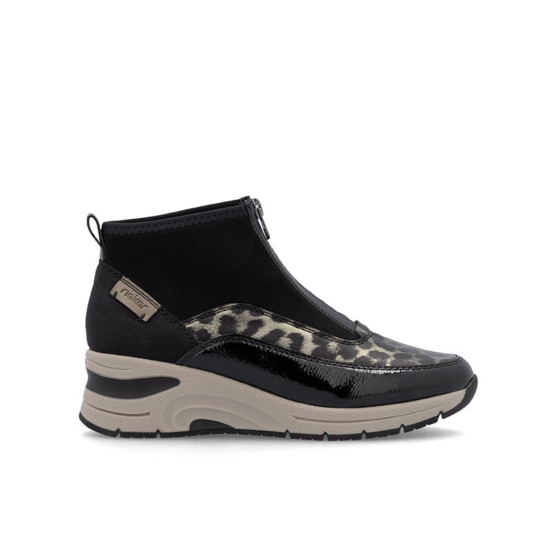 Rieker Women's Boots Fashion Casual Zip Ankle Boots N9362