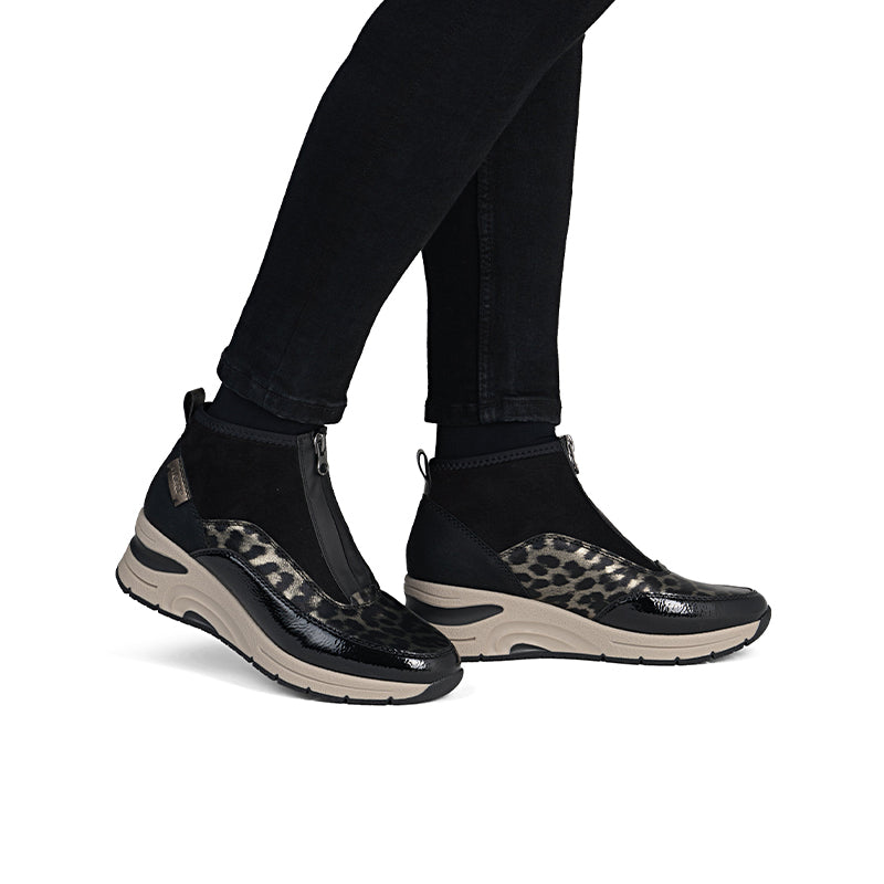 Rieker Women's Boots Fashion Casual Zip Ankle Boots N9362