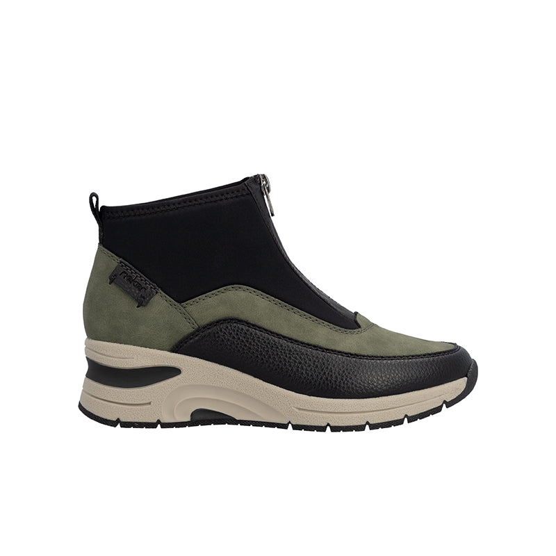 Rieker Women's Boots Fashion Casual Zip Ankle Boots N9362