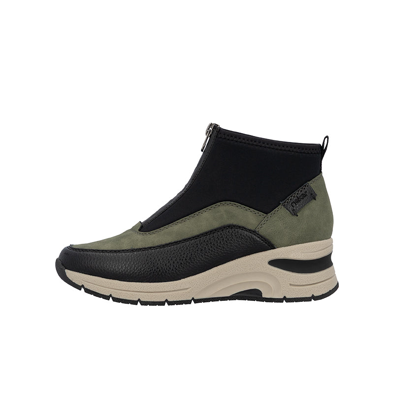 Rieker Women's Boots Fashion Casual Zip Ankle Boots N9362