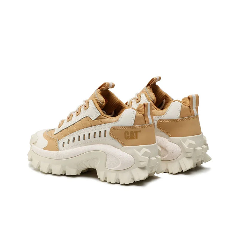 Cat Intruder Men's Sneakers Beige Leather Fashion CasualShoes P110032