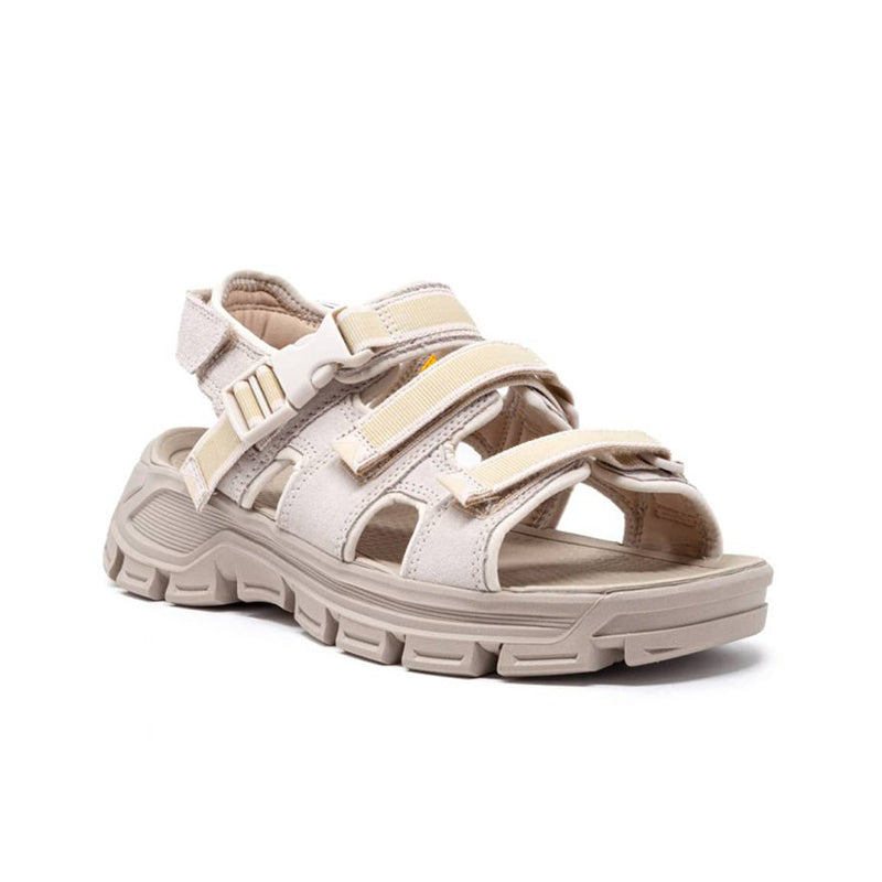 Cat Progressor Women's Sandals White Leather Fashion Buckle Casual Sport Sandals P110275