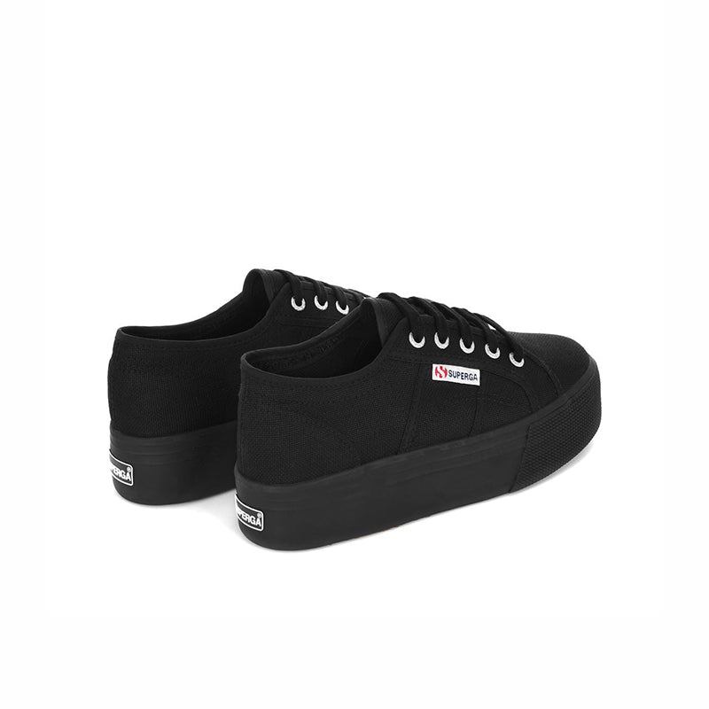 Superga 2790 Acotw Linea Women's Sneakers Black Lace up Outdoor Casual Shoes S0001L0
