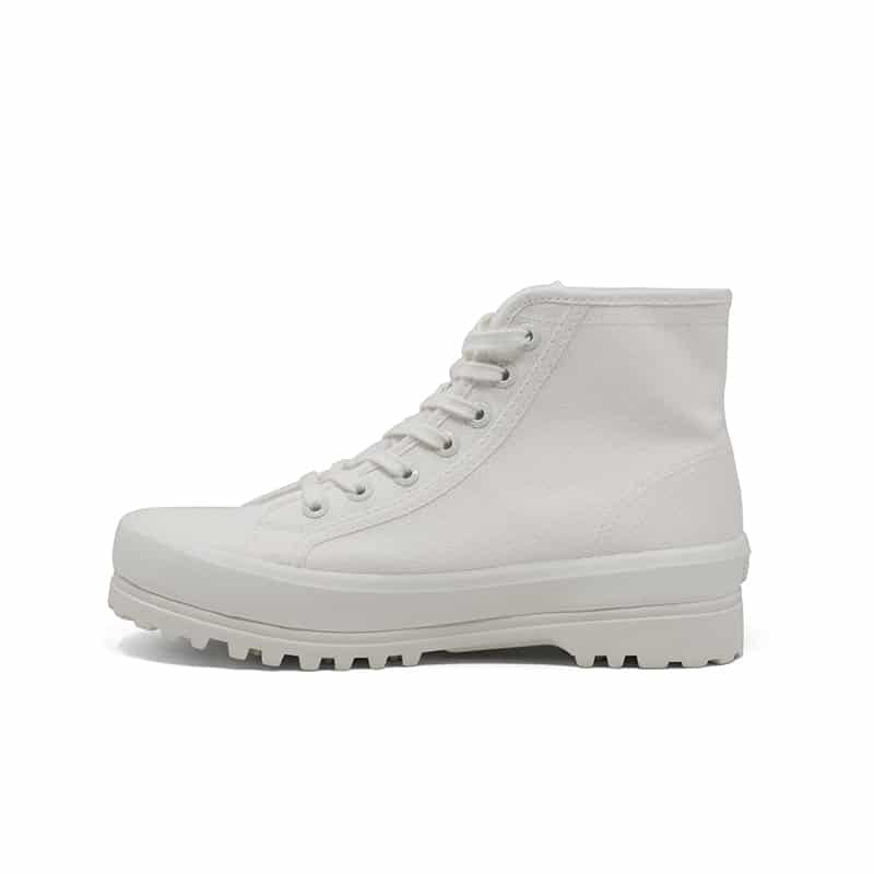 Superga 2341 COTU ALPINA Women's Boots White Lace up Outdoor Casual Shoes S00GXG0