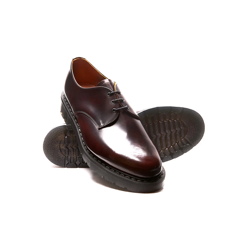 Solovair 3-Eye Gibson Shoes for Men and Women Classic Leather Shoes S3995