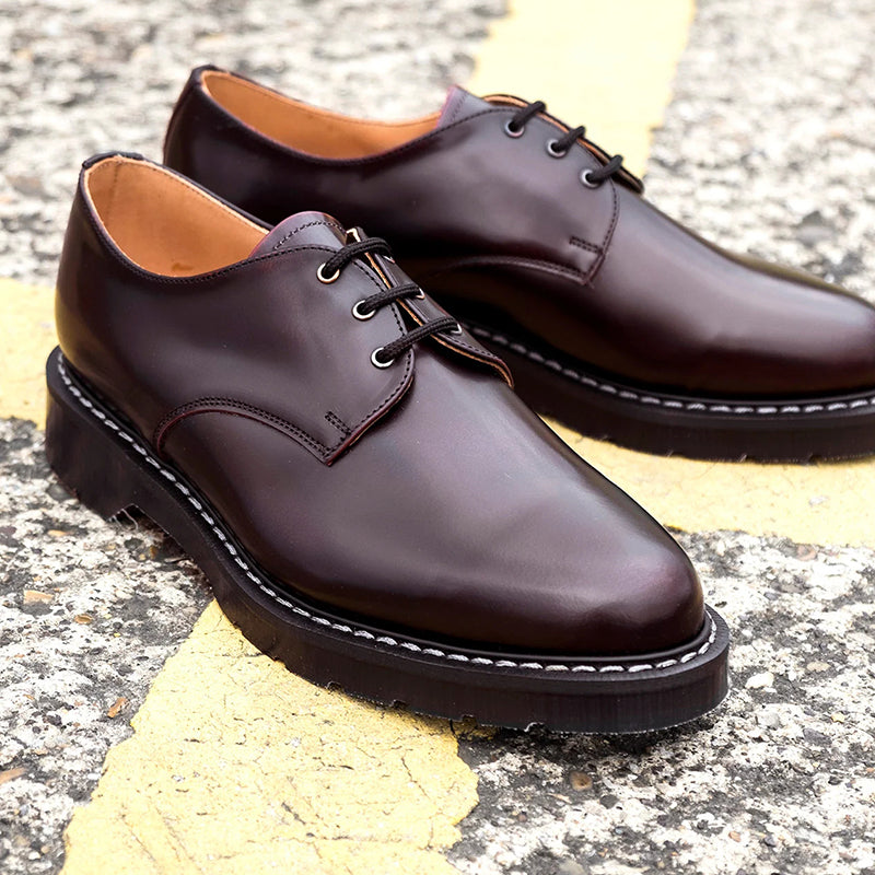Solovair 3-Eye Gibson Shoes for Men and Women Classic Leather Shoes S3995