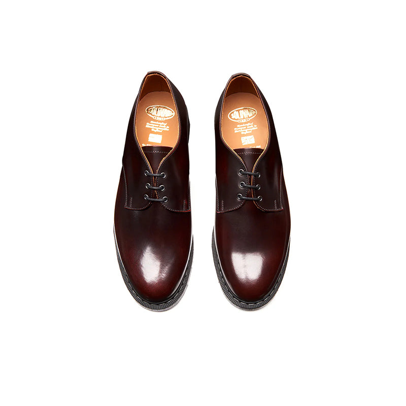 Solovair 3-Eye Gibson Shoes for Men and Women Classic Leather Shoes S3995