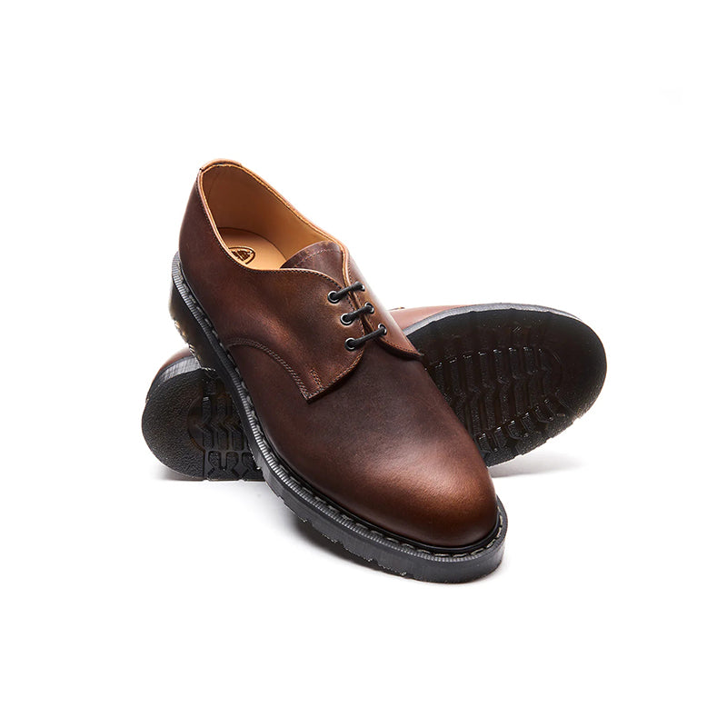 Solovair 3-Eye Gibson Shoes for Men and Women Classic Leather Shoes S3995